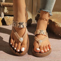 Women's Flip-flops Fashionable New Style For Outdoor Wear With Flower Design