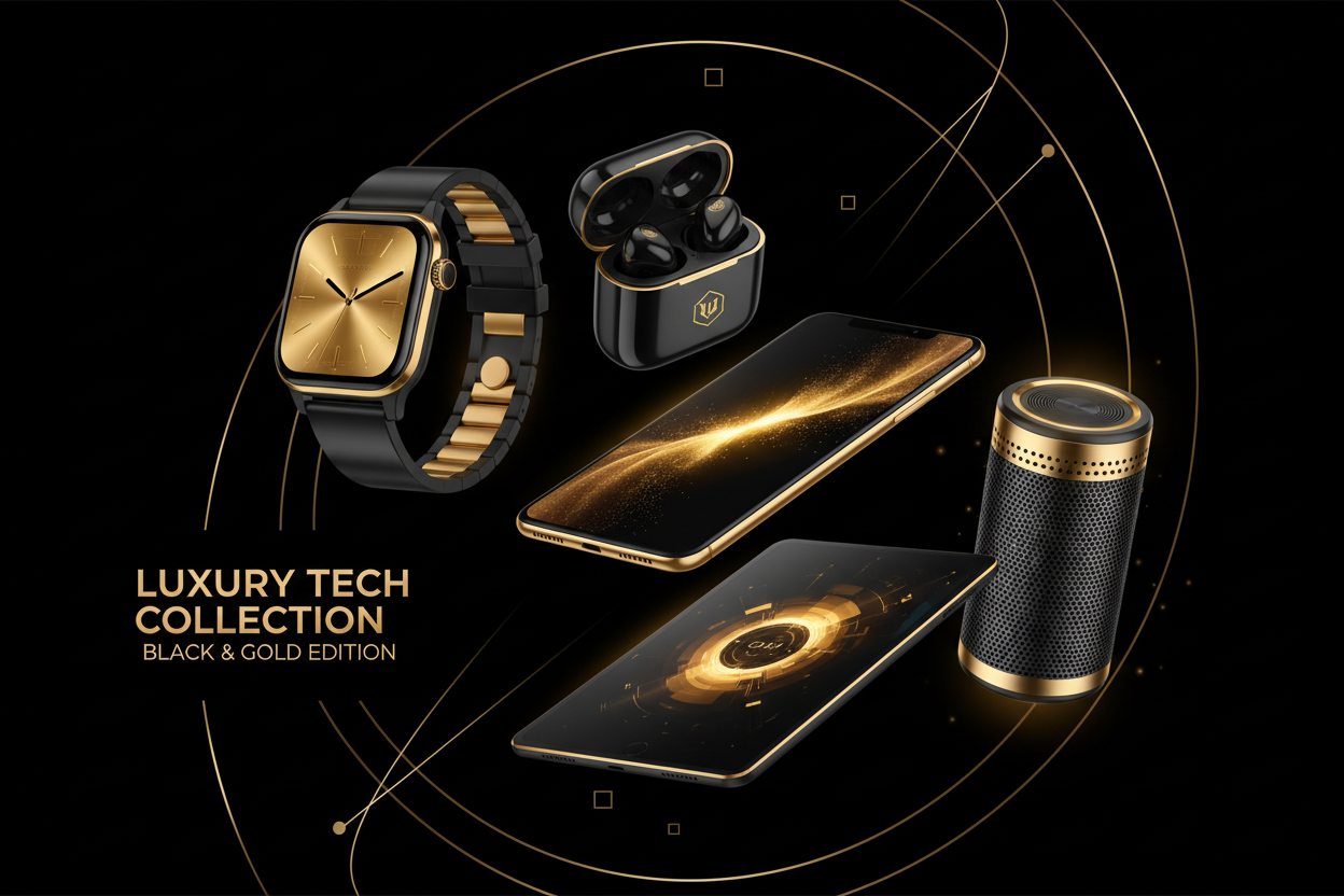 Gadgets zwart goud