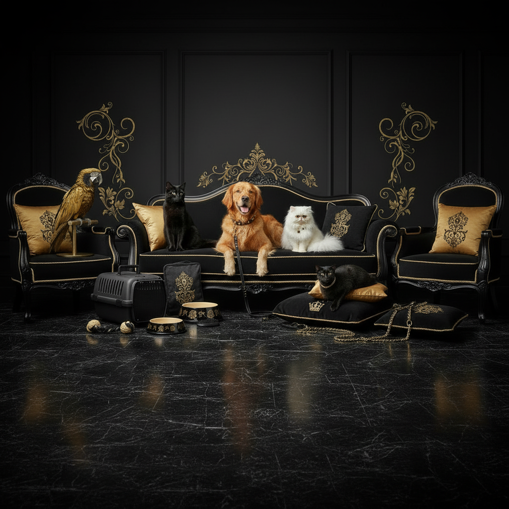 Luxury Pet Accessories Square Centered