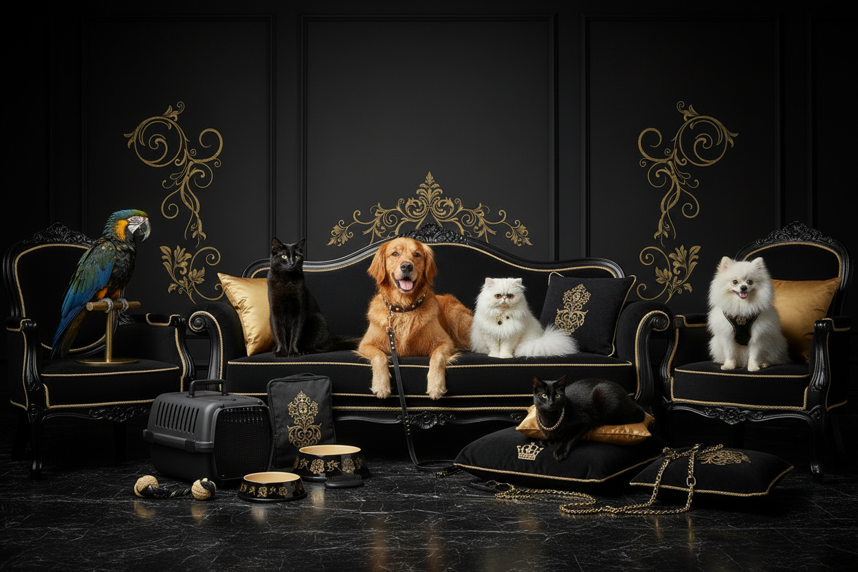 Luxury Pet Accessories with Birds